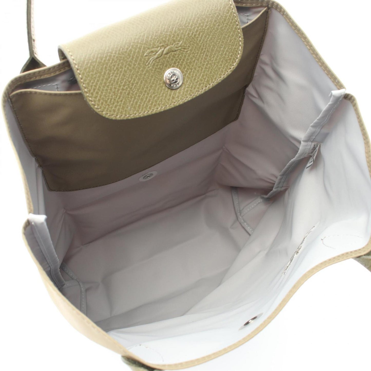 Longchamp Le Pliage Green M Tote Bag Fabric Leather