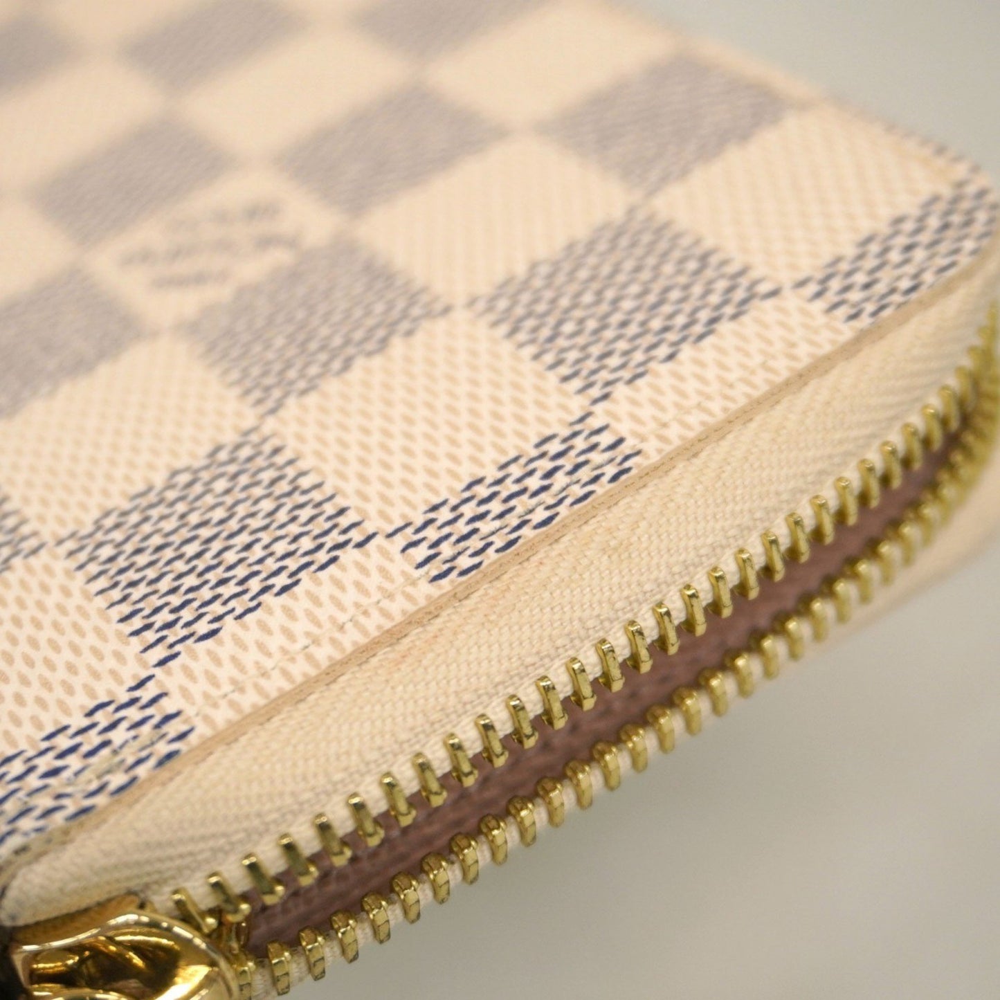 Louis Vuitton Damier Azur Portefeuille Clemence Long Wallet N61264 White