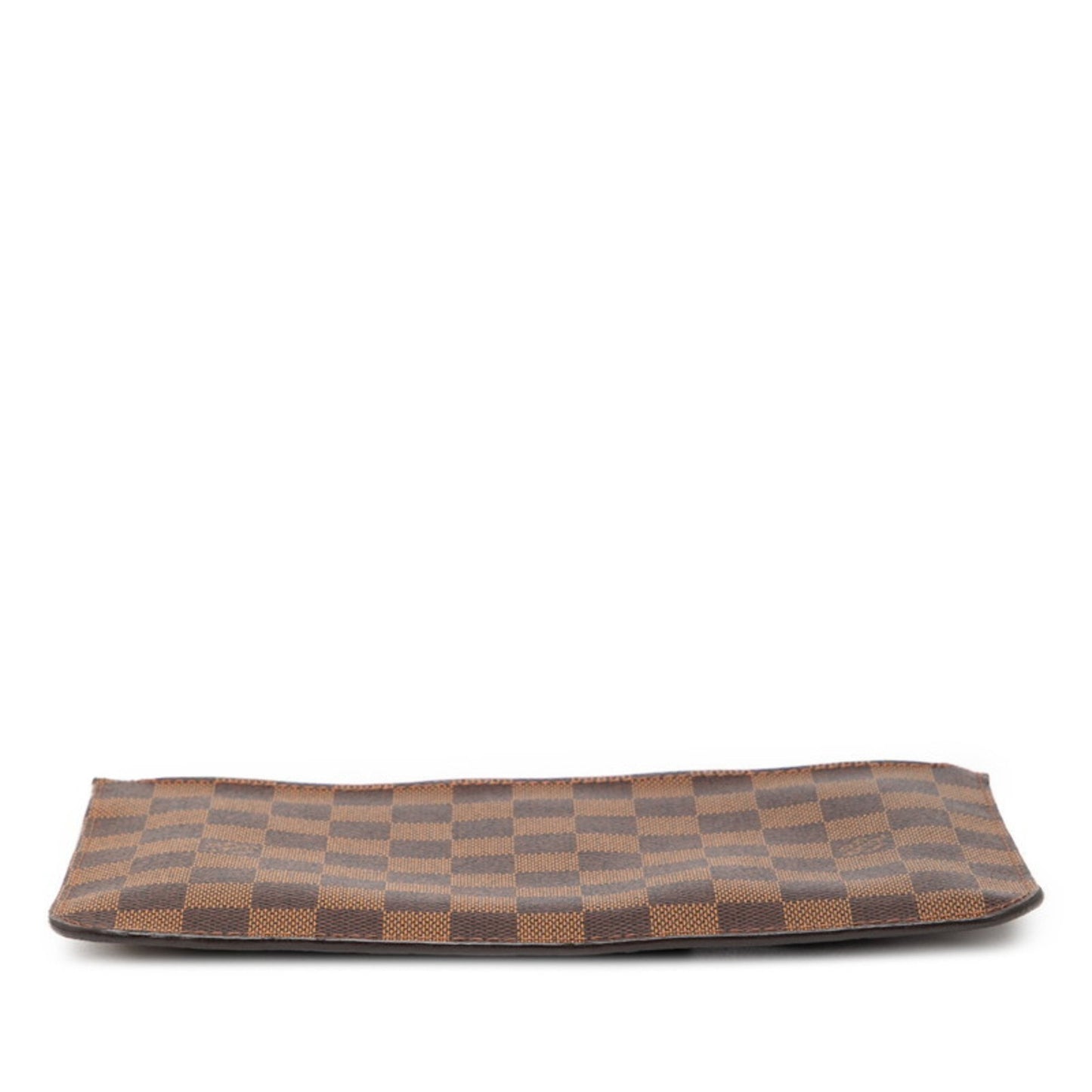 Louis Vuitton Damier Neverfull Mm Accessory Pouch N41358 Ebene Brown Leather