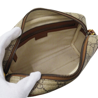 Gucci Gg Supreme Canvas Small Crossbody Bag (821155) In Beige And Brown