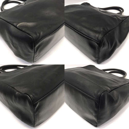 Prada Nappa Handbag Leather Triangle Black