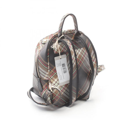 Vivienne Westwood Red Label Tartan Backpack Rucksack Backpack Bag Faux Leather