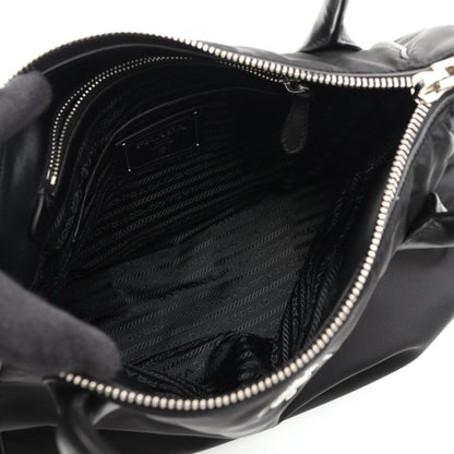 Prada Tessuto + Soft Calf Tote Bag Nylon Leather