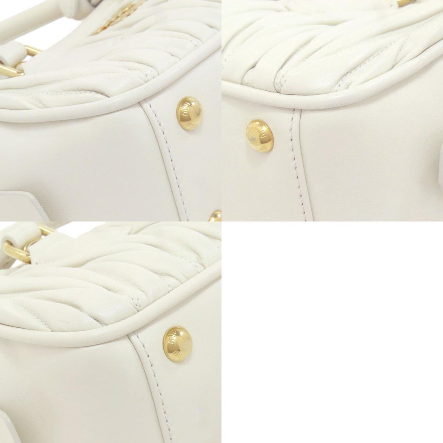 Miu Miu Miu Arcadi Matelasse Handbag Calfskin