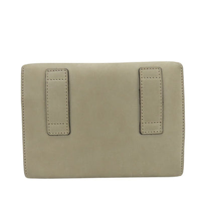 Salvatore Ferragamo Shoulder Bag Aq213202 Vara Ribbon Chain Mini Pochette Suede Greige Waist Pouch