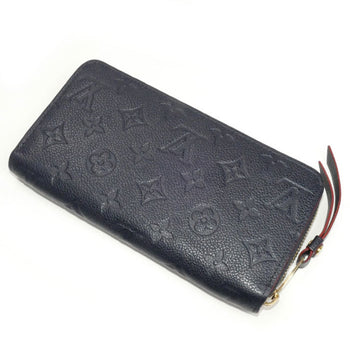 Louis Vuitton Louis Vuitton Zippy Wallet Long Round Monogram Empreinte Marine Rouge M62121 Ic