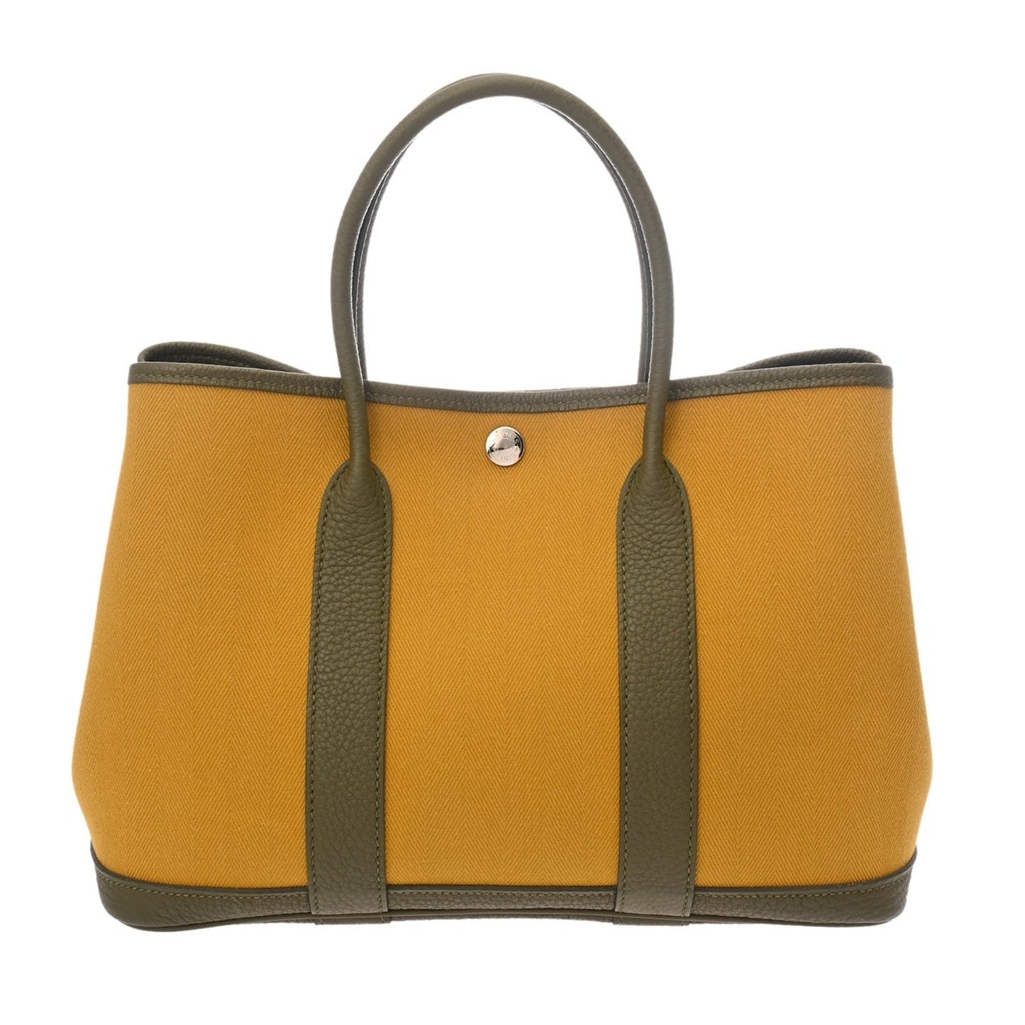 Hermes Garden Party Tpm Vert Veronnaise/Yellow Y Stamp (Circa 2020)