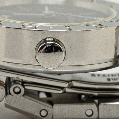 Bvlgari Watch Bb23Ss Quartz Black Dial Stainless Steel