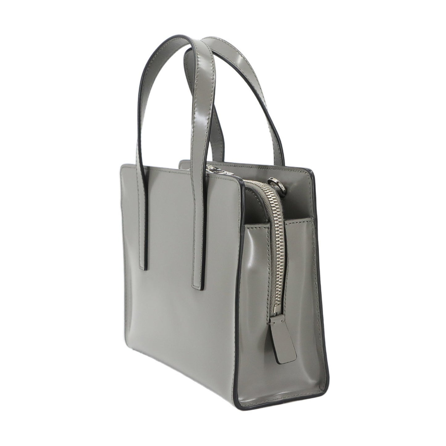 Prada Re-Edition 1995 2-Way Hand Shoulder Bag In Gray Leather