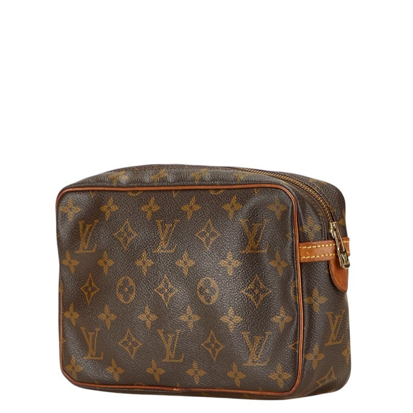 Louis Vuitton Monogram Compigne 23 Second Bag M51847 Brown Leather