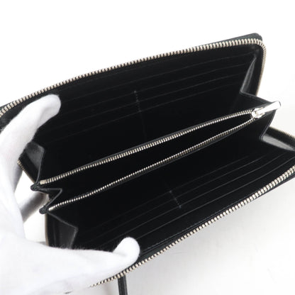 Gucci X Balenciaga 681710 Floral Round Zip Leather Long Wallet In Multicolor