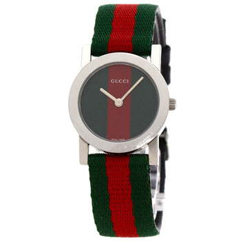 Gucci 5200L.1 Sherry Line Watch In Stainless Steel/Canvas