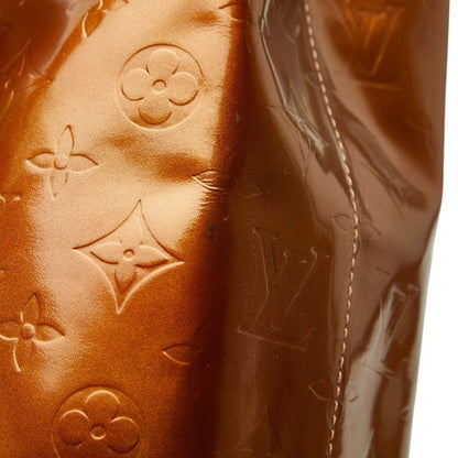 Louis Vuitton Monogram Vernis Reed Mm Tote Bag M91143 Bronze/Brown Patent Leather