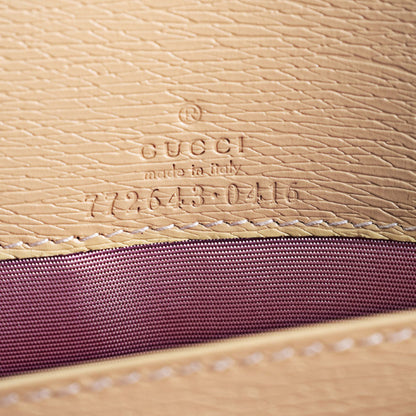 Gucci Chain Wallet Shoulder Bag 772643 Leather Pale Orange