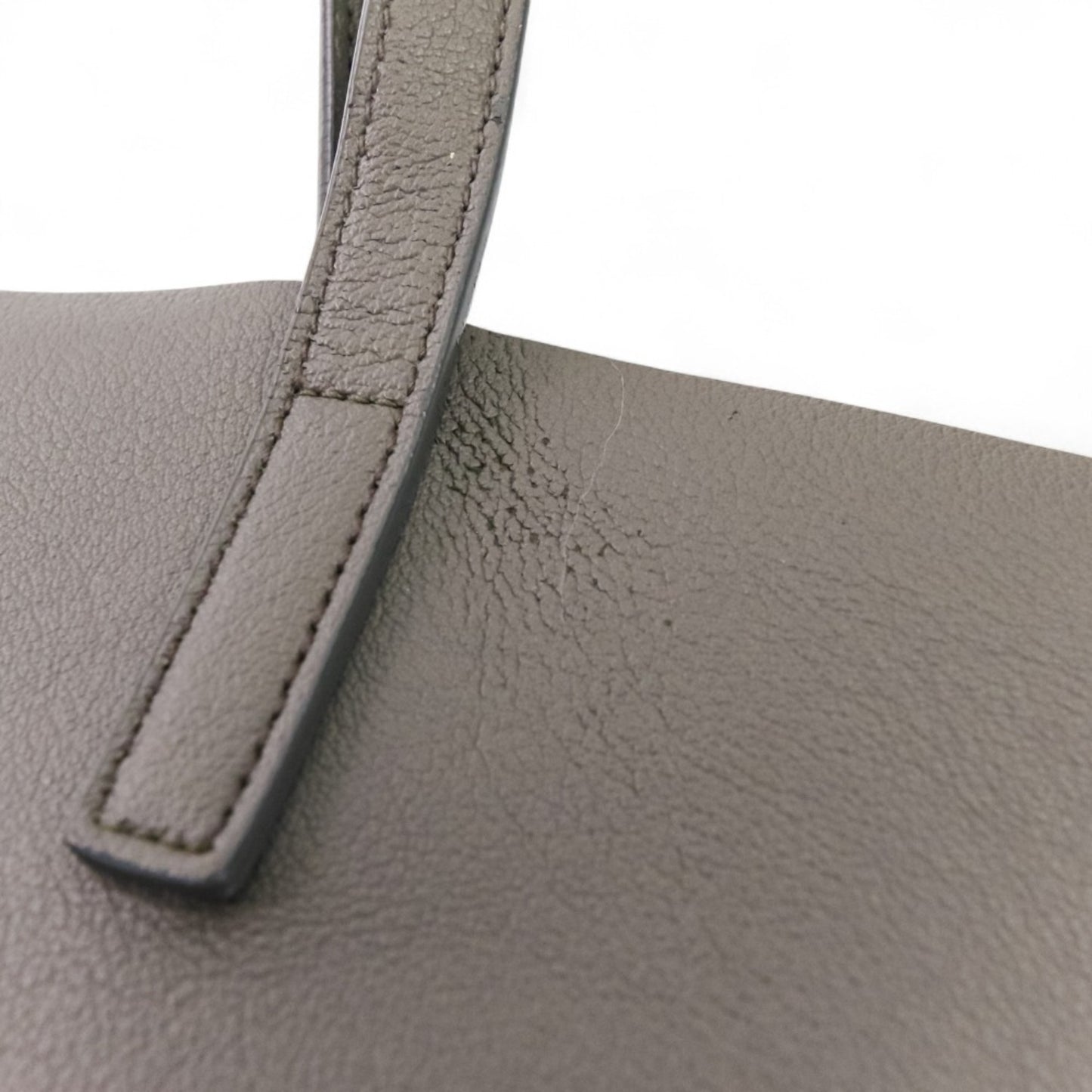 Ysl Yves Saint Laurent Saint Laurent Paris Paris Leather Shopping Tote Bag Gray