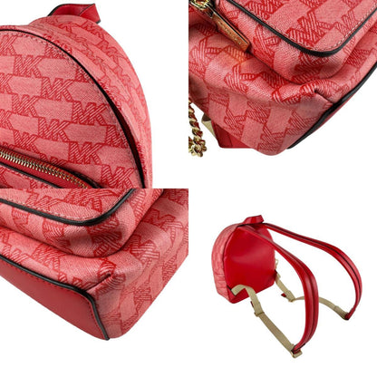 Michael Kors Backpack Leather Red Pink