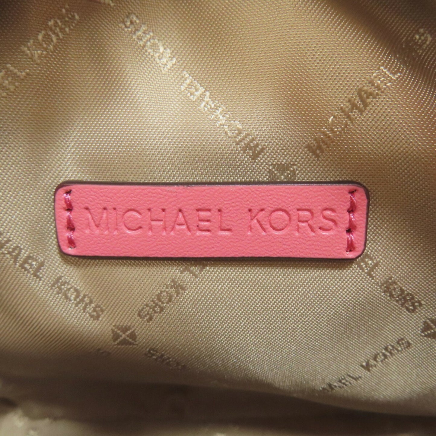 Michael Kors Mk Signature Chain Shoulder Bag Leather