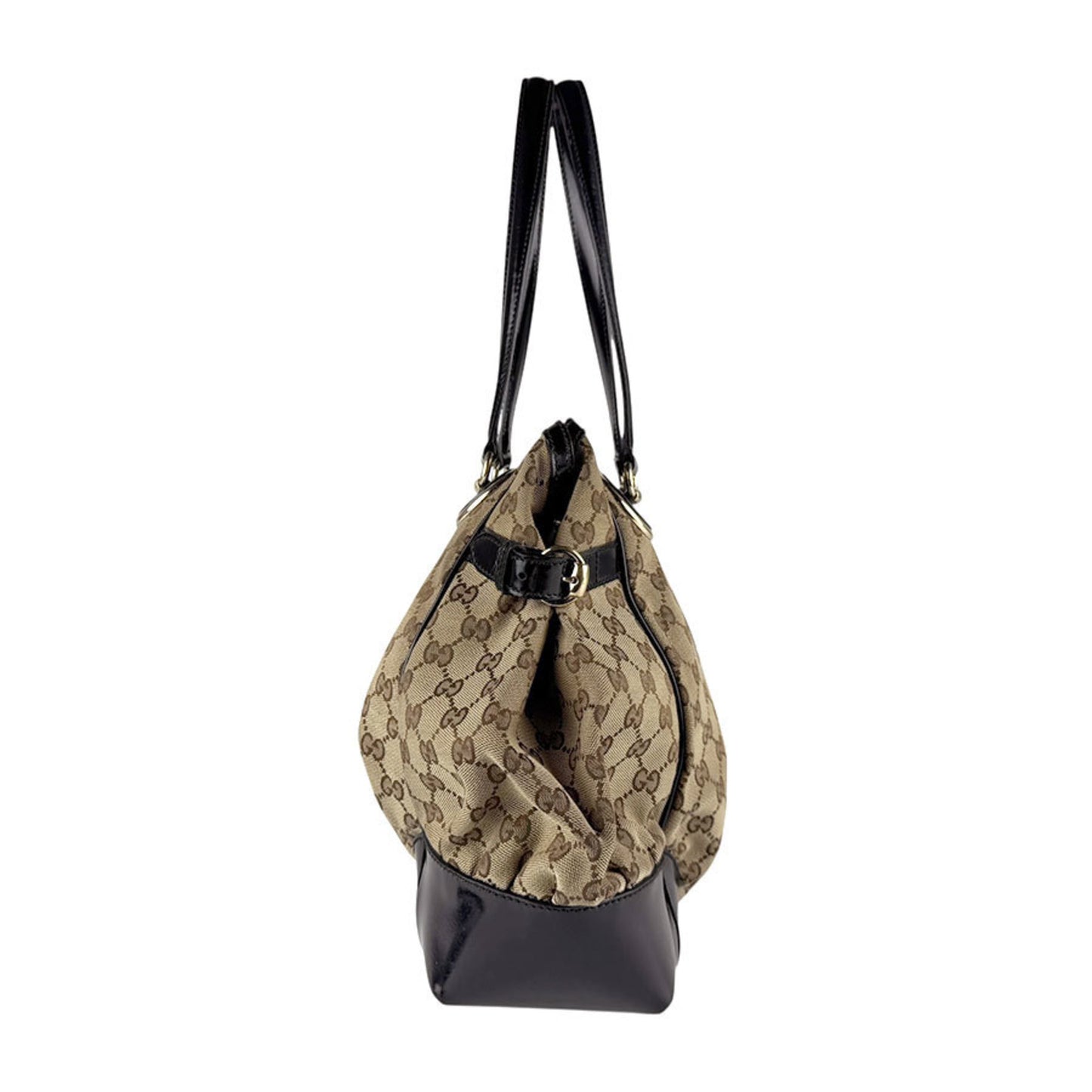 Gucci Gg Canvas And Leather Shoulder Bag