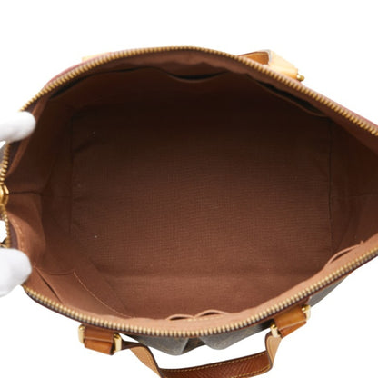 Louis Vuitton Monogram Palermo Pm Handbag Tote Bag M40145 Brown Leather