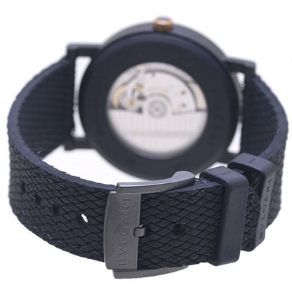 Bvlgari Solotempo Watch 102929 Bb41S Stainless Steel X Rubber
