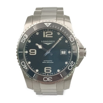 Longines Hydroconquest L3.781.4.56.6 Silver Black Dial Stainless Steel