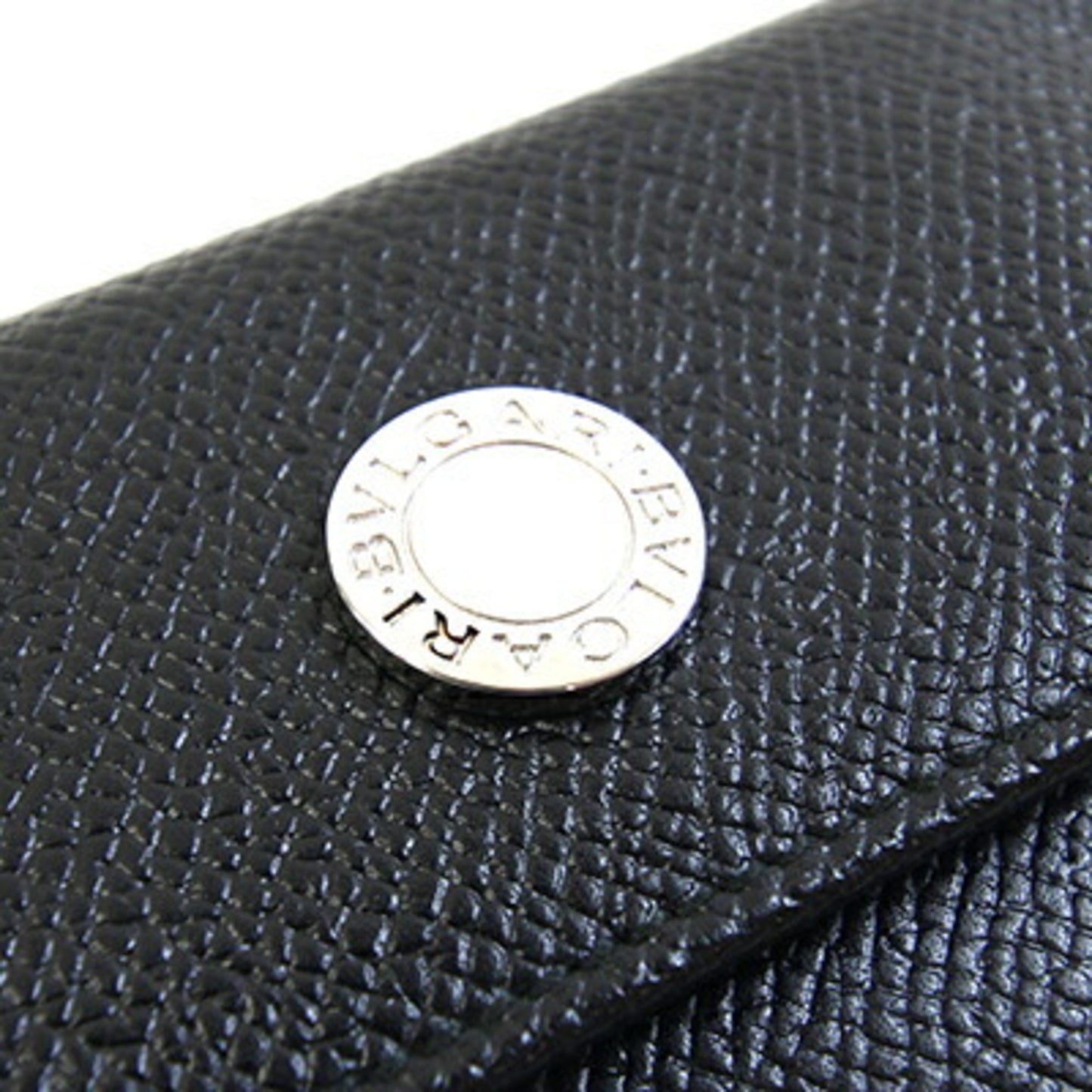 Bvlgari 6-Ring Key Case 20234 Black Leather