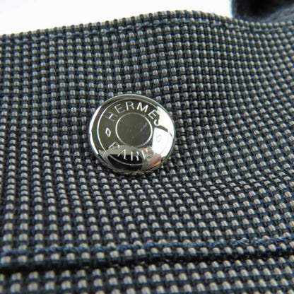 Hermes Air Line Mm Silver Hardware Serie Button Canvas Tote Bag Gray Made In France