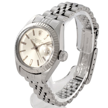 Rolex Rolex 6917 Datejust 7-Digit 40 Series (Circa 1974) Automatic Wristwatch Silver Dial Fluted