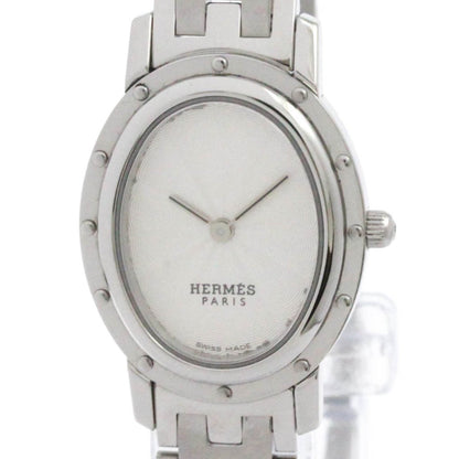 Hermes Clipper Oval Stainless Steel