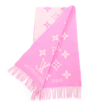 Louis Vuitton Echarpe Reykjavik M76066 100% Cashmere Stole/Scarf With Lv Logo Fringe