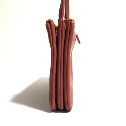 Celine Trio Small Shoulder Bag In Pink Brown