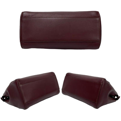 Fendi Peekaboo Mini Leather Turnlock 2-Way Handbag/Shoulder Bag