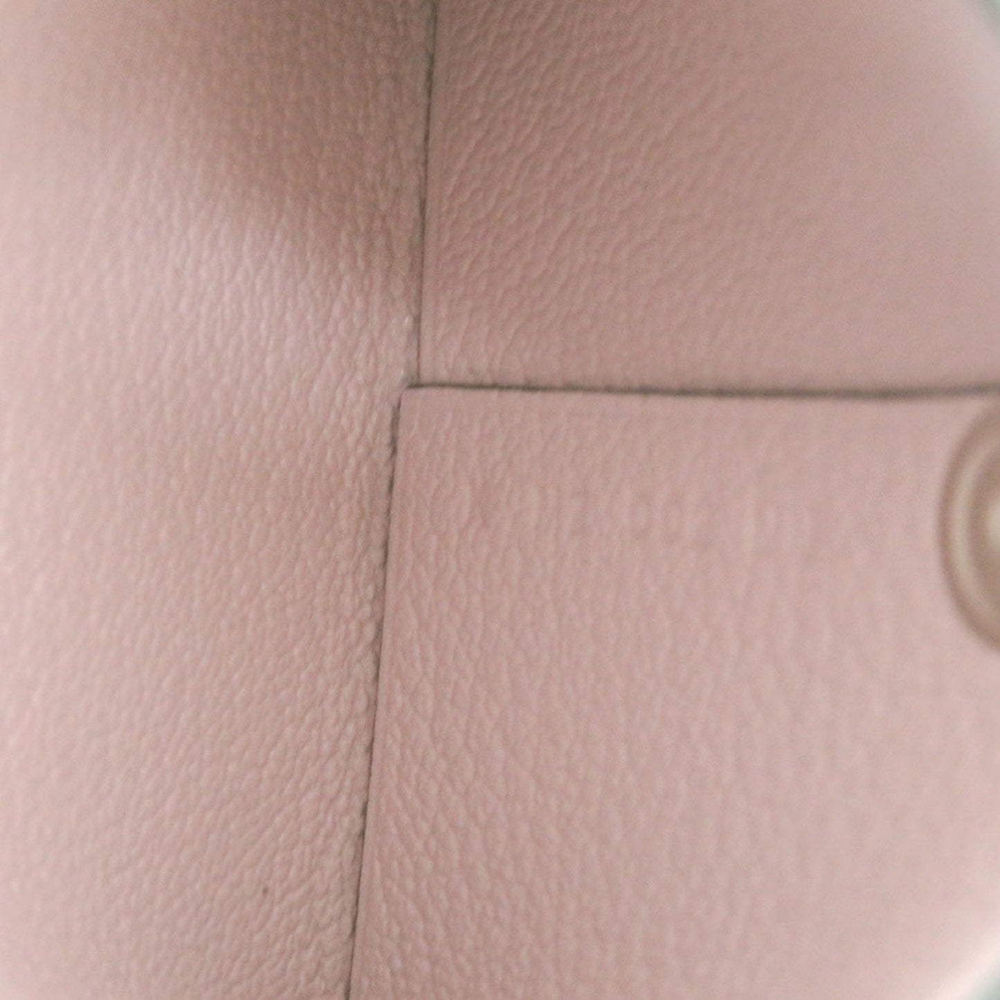 Like New Herms Bastia Verso Chevre Mysore Bamboo/Rose Darling Silver Hardware