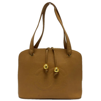 Chanel Coco Ball Bag Shawl Tote Bag Beige Goldhardware