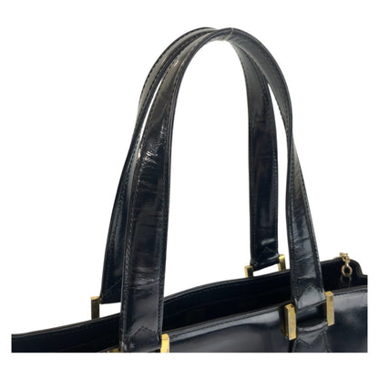 Yves Saint Laurent Vintage Ysl Black Leather Handbag