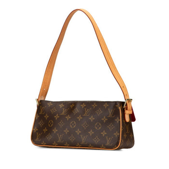 Louis Vuitton Monogram Viva Cite Mm One-Shoulder Bag M51164 Brown Pvc Leather