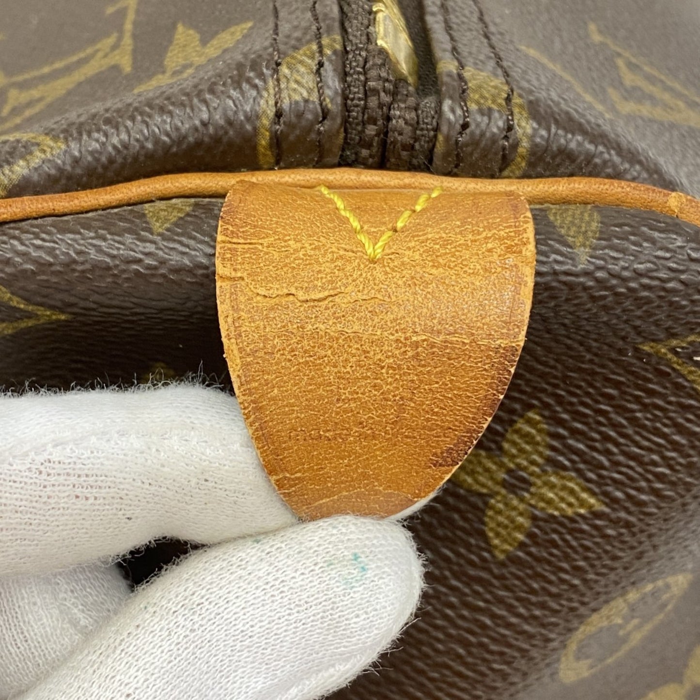 Louis Vuitton Monogram Keepall 55 Boston Bag M41424 Brown