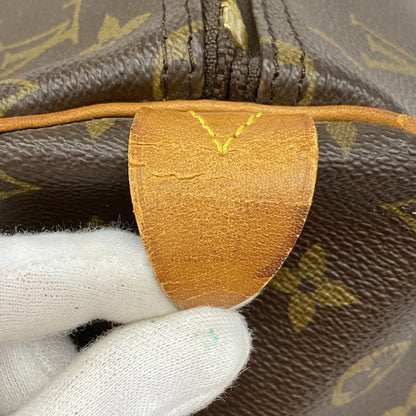 Louis Vuitton Monogram Keepall 55 Boston Bag M41424 Brown