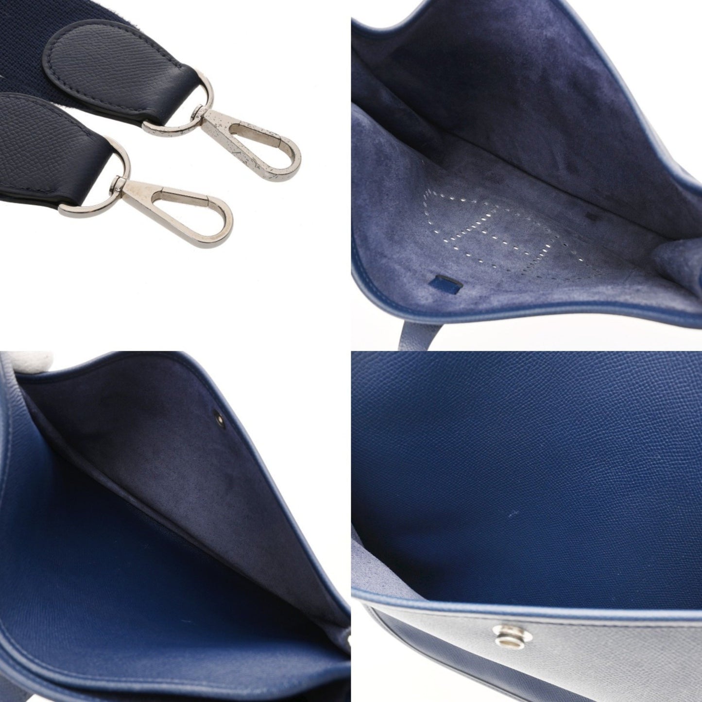 Hermes Evelyn 3 Pm Blue Ankle Q Stamp (Circa 2013)