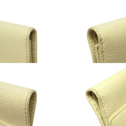 Chanel Coco Mark Bi-Fold Wallet Grained Calfskin