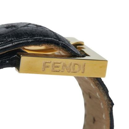 Fendi Classico Watch 7000G Quartz Beige Dial Stainless Steel Leather