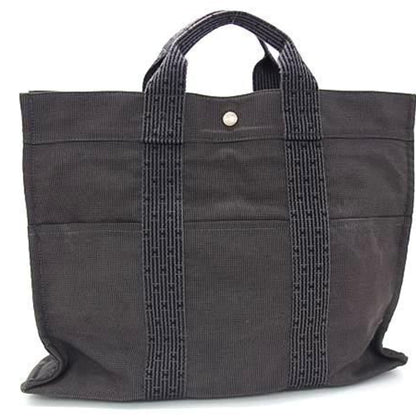 Hermes Air Line Tote Mm - Gray Canvas Bag