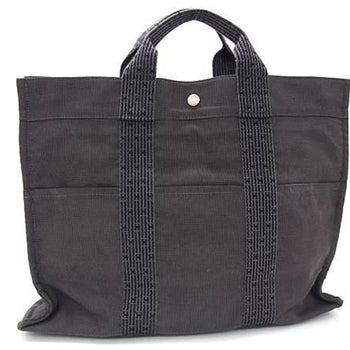 Hermes Air Line Tote Mm - Gray Canvas Bag