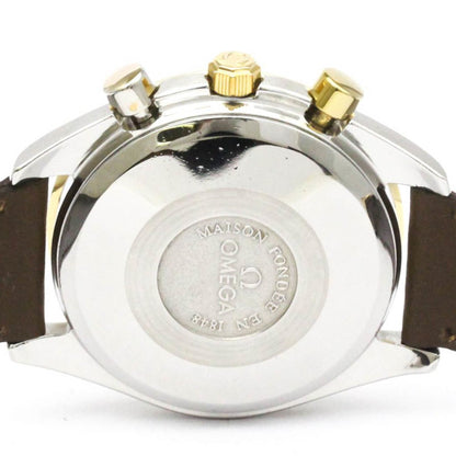 Omega Speedmaster Triple Date Moonphase 18K Gold Watch 175.0034 Polished