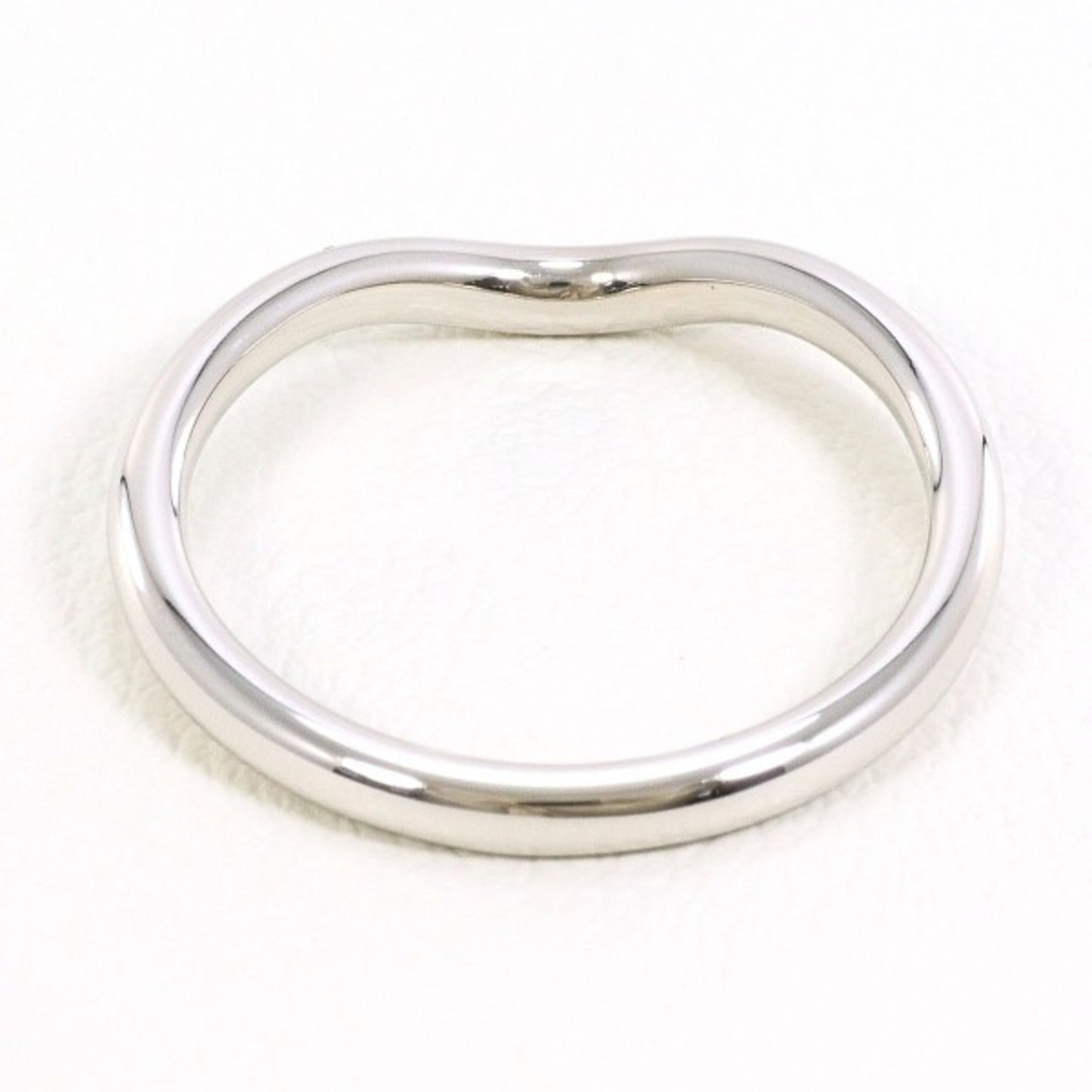 Tiffany Curved Band Pt950 Ring Total Weight: Approx. 3.4G