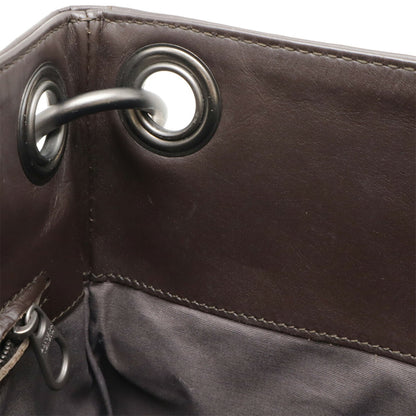Bottega Veneta Intrecciato Shoulder Bag In Dark Brown