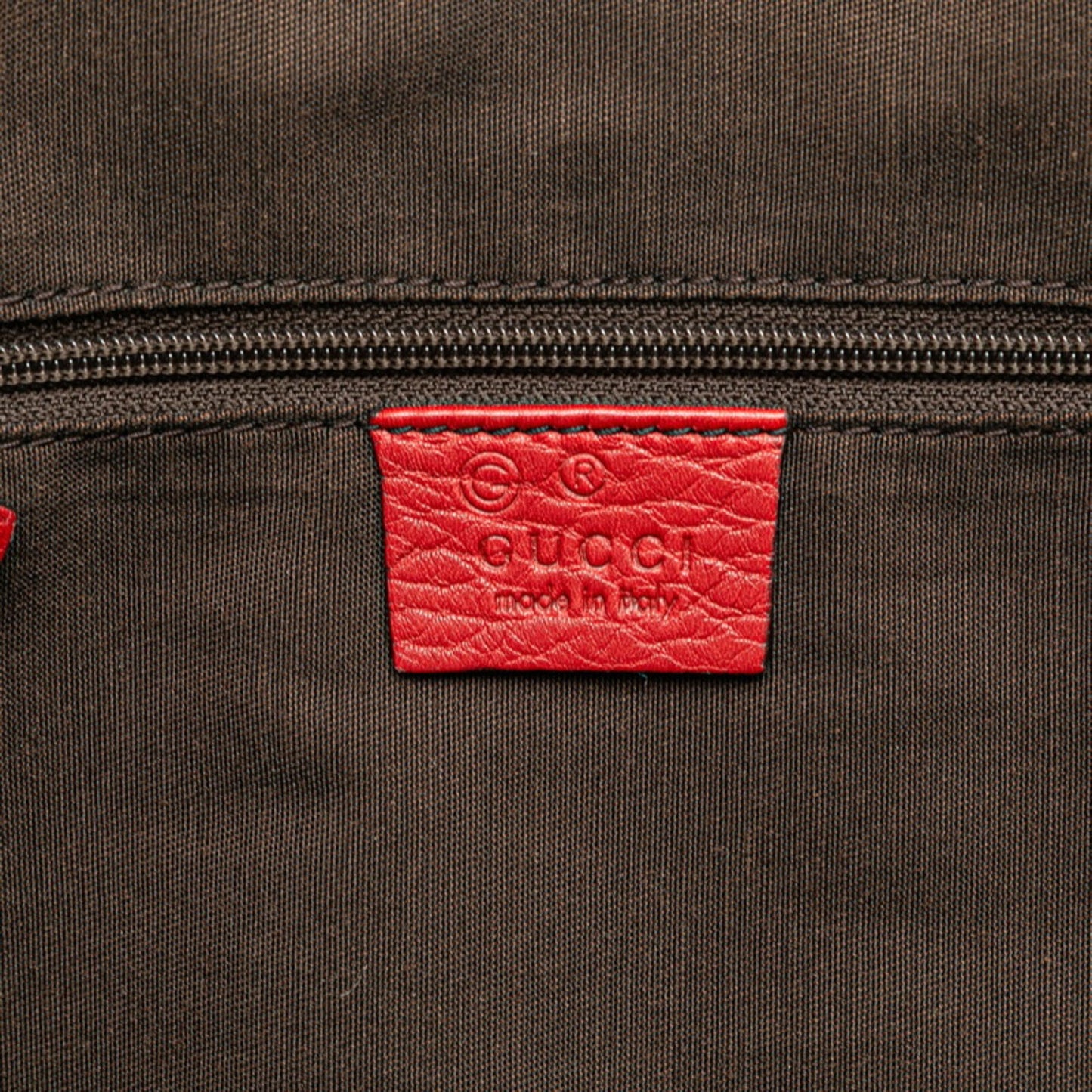 Gucci Webbing Line Handbag/Shoulder Bag 2-Way 420023 Red Leather