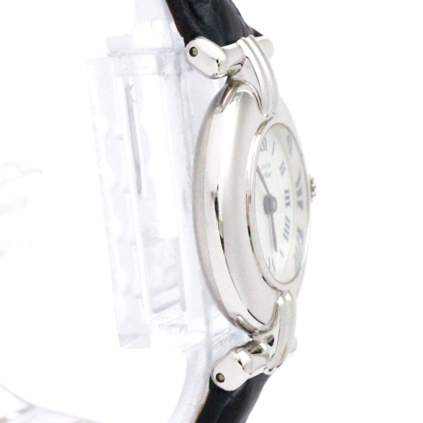 CARTIER Must Colisee Silver 925 Leather Quartz