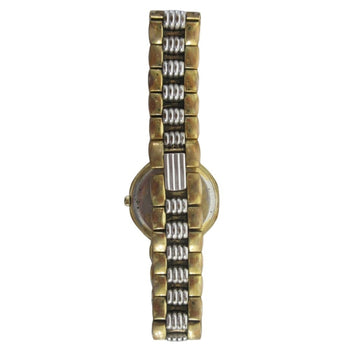 Christian Dior Octagon Quartz Analog Date Wristwatch Gold Color