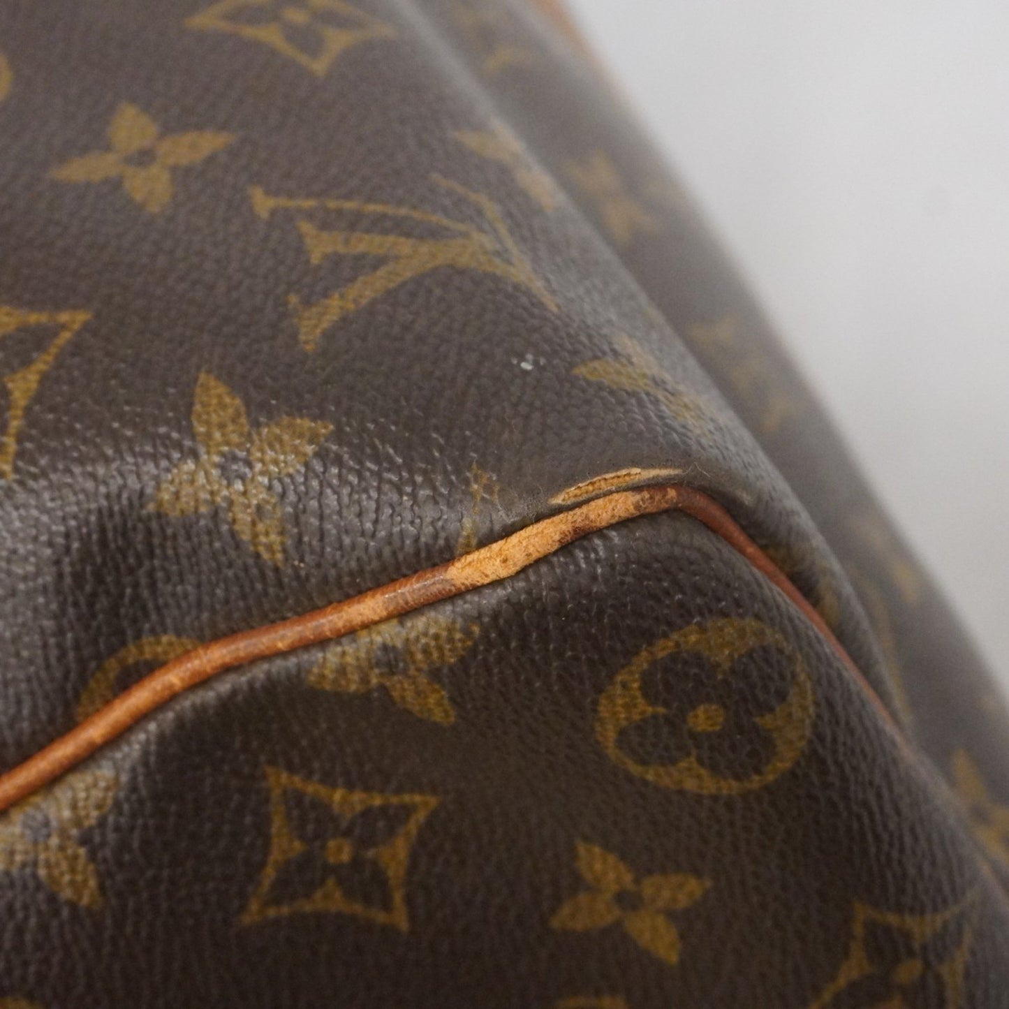 Louis Vuitton Monogram Keepall 45 Boston Bag M41428 Brown